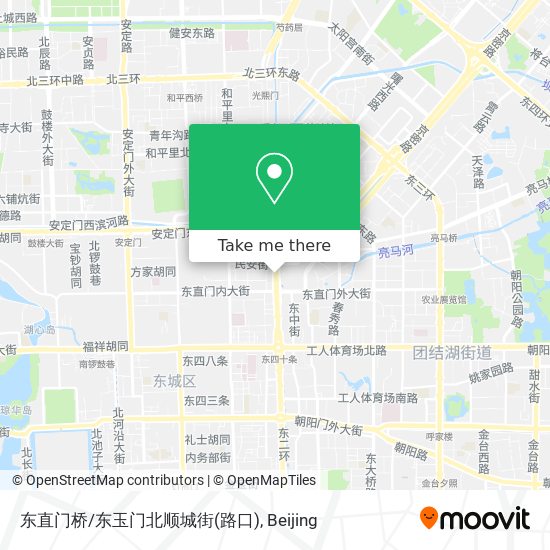 东直门桥/东玉门北顺城街(路口) map