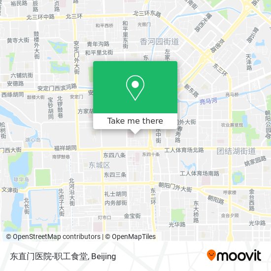 东直门医院-职工食堂 map