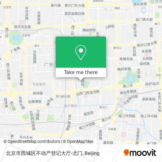 北京市西城区不动产登记大厅-北门 map