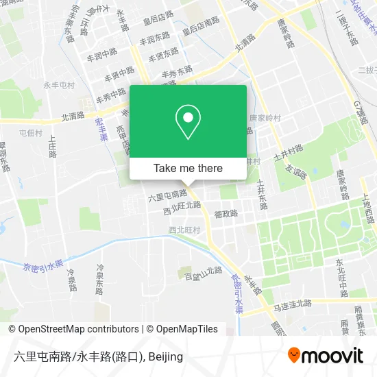 六里屯南路/永丰路(路口) map