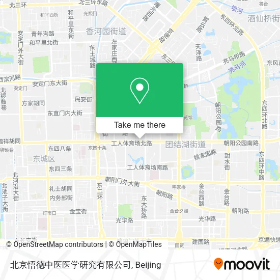 北京悟德中医医学研究有限公司 map