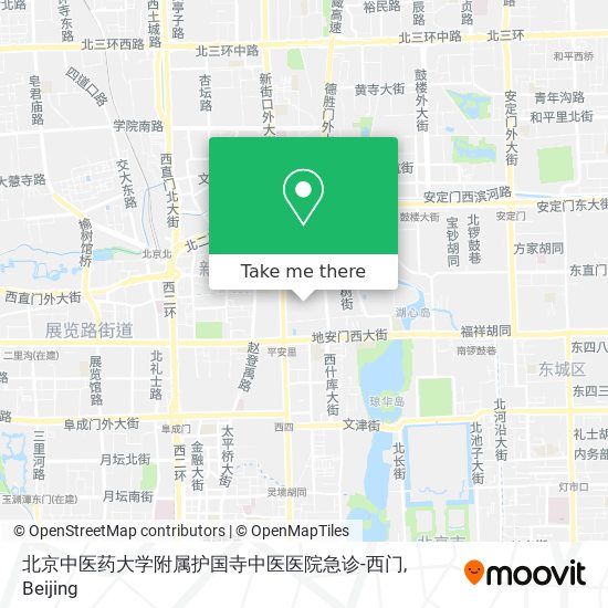 北京中医药大学附属护国寺中医医院急诊-西门 map