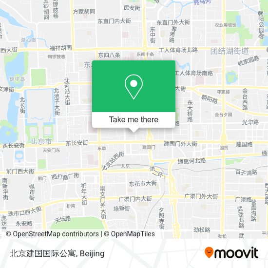 北京建国国际公寓 map