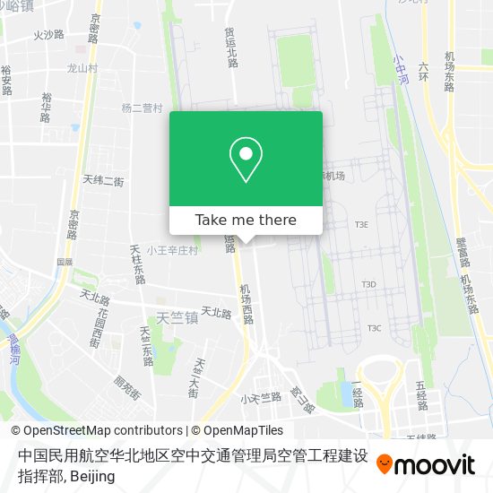 中国民用航空华北地区空中交通管理局空管工程建设指挥部 map