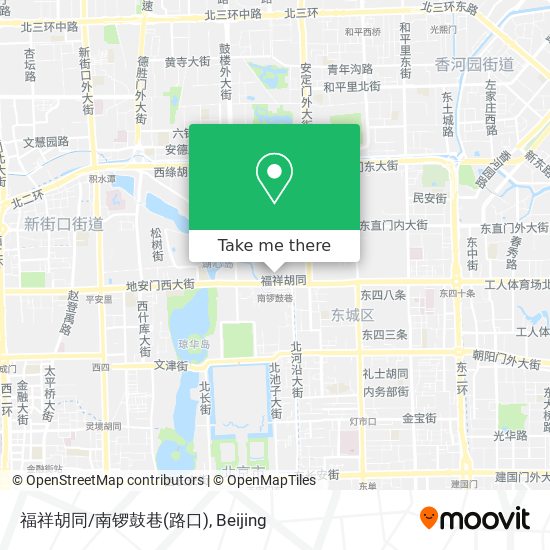 福祥胡同/南锣鼓巷(路口) map