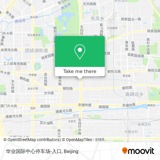 华业国际中心停车场-入口 map