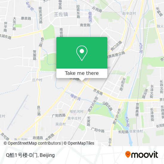 Q酷1号楼-D门 map