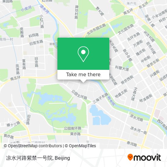 凉水河路紫禁一号院 map