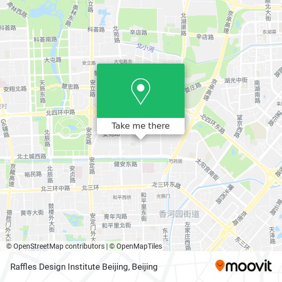Raffles Design Institute Beijing map