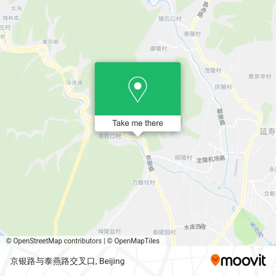 京银路与泰燕路交叉口 map