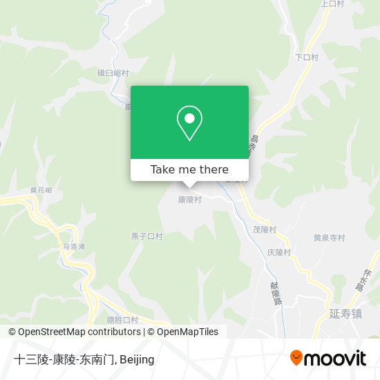 十三陵-康陵-东南门 map