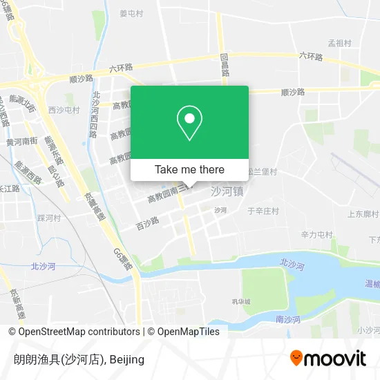 朗朗渔具(沙河店) map
