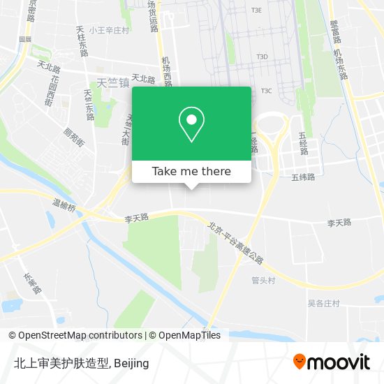 北上审美护肤造型 map