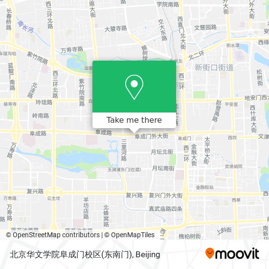 北京华文学院阜成门校区(东南门) map