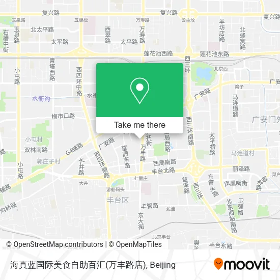 海真蓝国际美食自助百汇(万丰路店) map