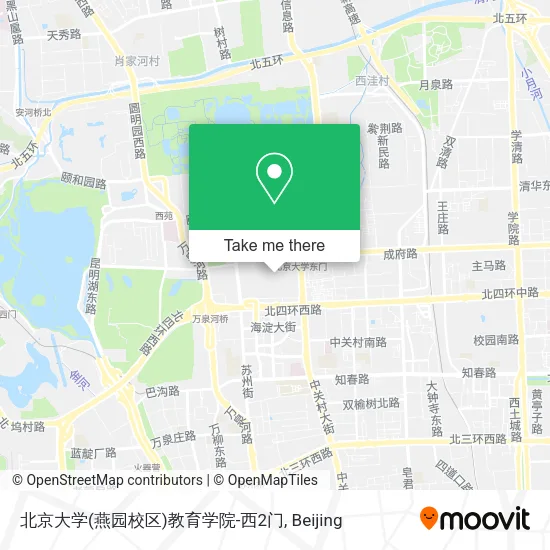 北京大学(燕园校区)教育学院-西2门 map