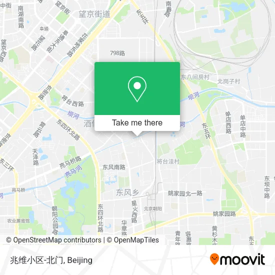 兆维小区-北门 map