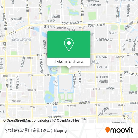 沙滩后街/景山东街(路口) map