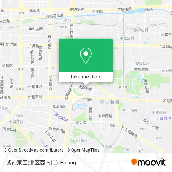 紫南家园(北区西南门) map