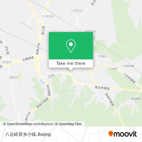 八达岭原乡小镇 map
