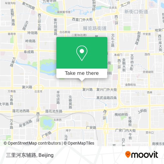 三里河东辅路 map