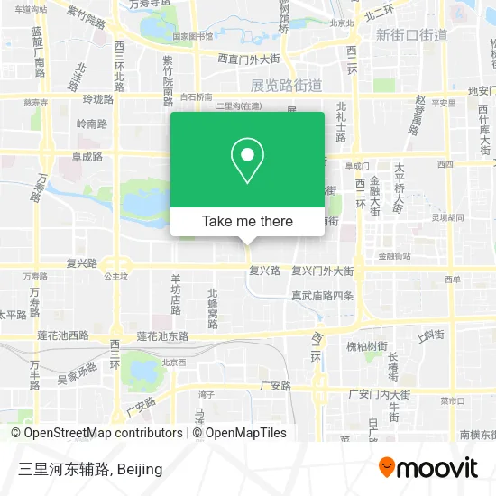 三里河东辅路 map