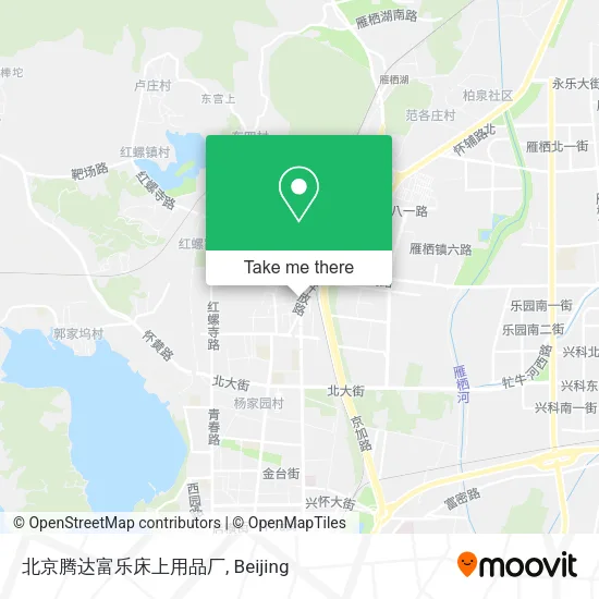 北京腾达富乐床上用品厂 map