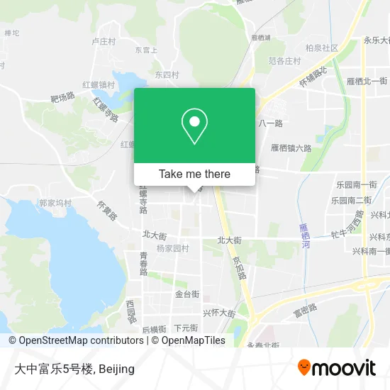 大中富乐5号楼 map