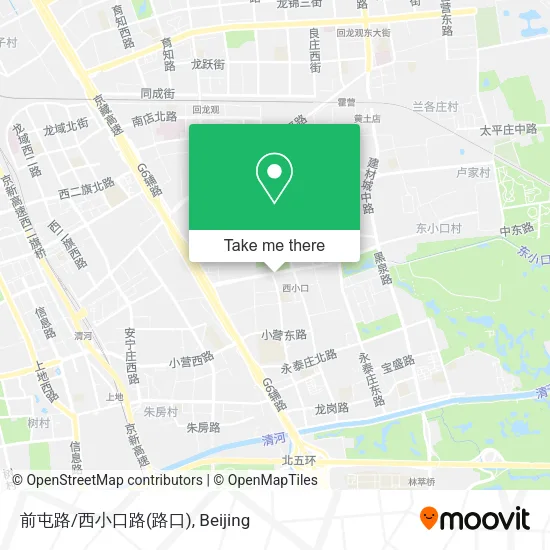 前屯路/西小口路(路口) map