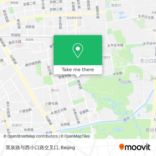 黑泉路与西小口路交叉口 map