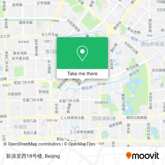 新源里西18号楼 map