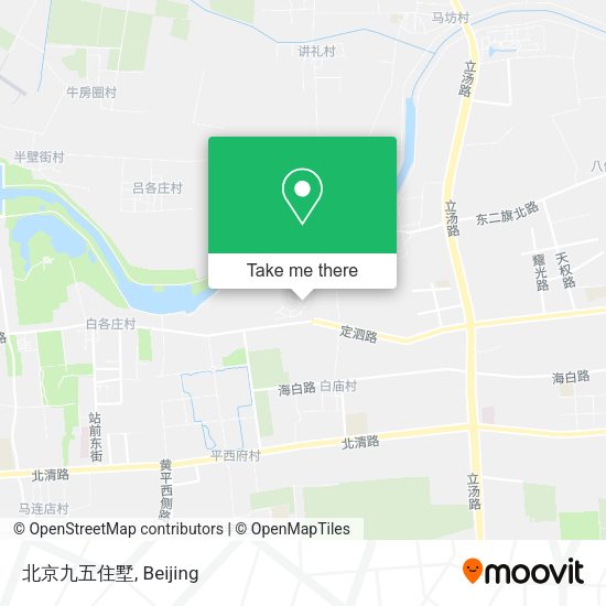 北京九五住墅 map
