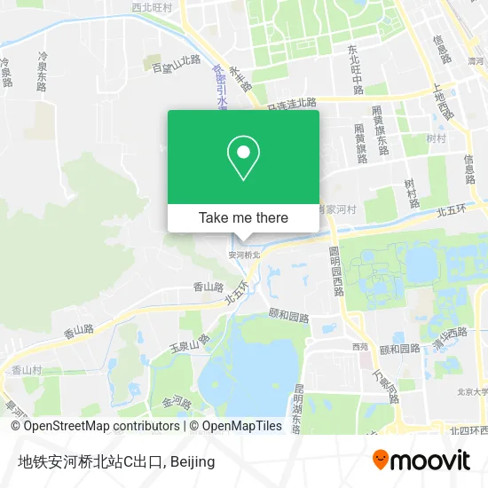 地铁安河桥北站C出口 map