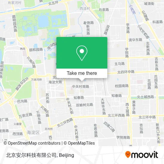 北京安尔科技有限公司 map