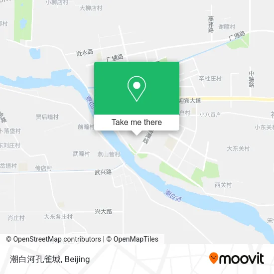 潮白河孔雀城 map