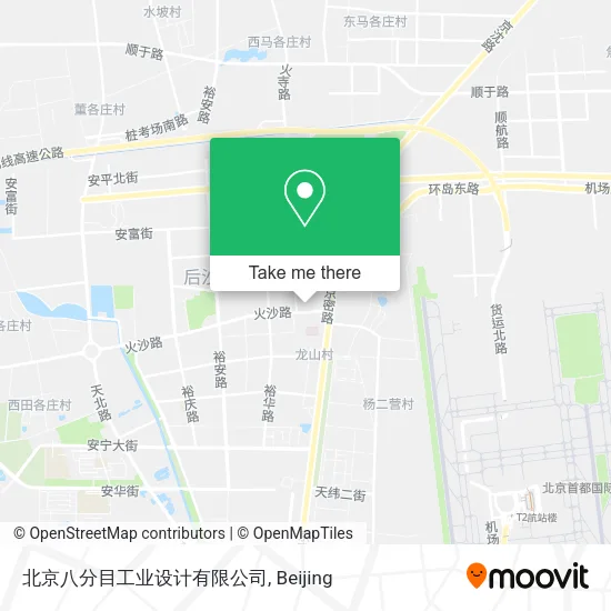 北京八分目工业设计有限公司 map
