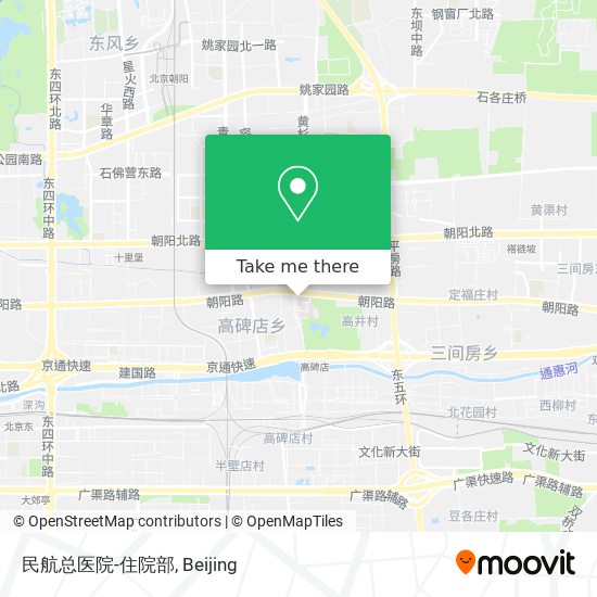 民航总医院-住院部 map