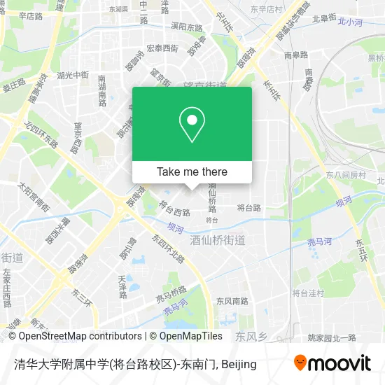 清华大学附属中学(将台路校区)-东南门 map
