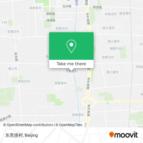 东黑垡村 map