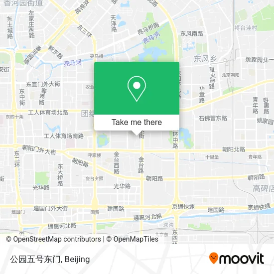 公园五号东门 map