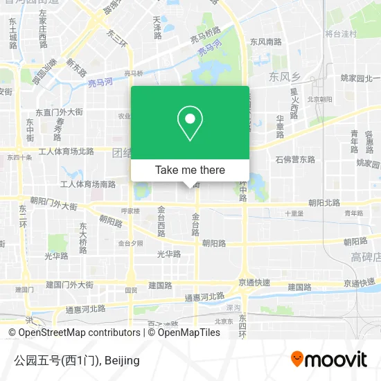 公园五号(西1门) map
