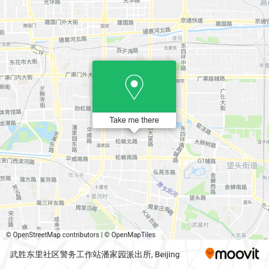 武胜东里社区警务工作站潘家园派出所 map