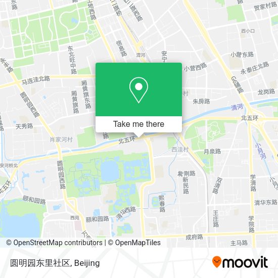 圆明园东里社区 map