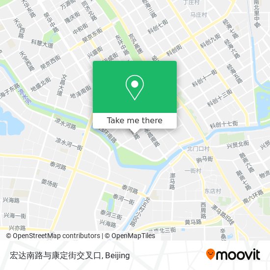 宏达南路与康定街交叉口 map