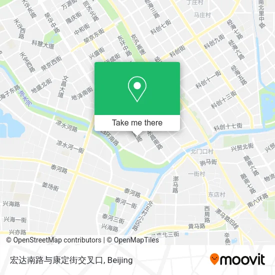 宏达南路与康定街交叉口 map