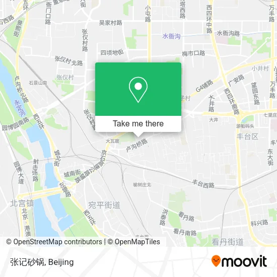 张记砂锅 map