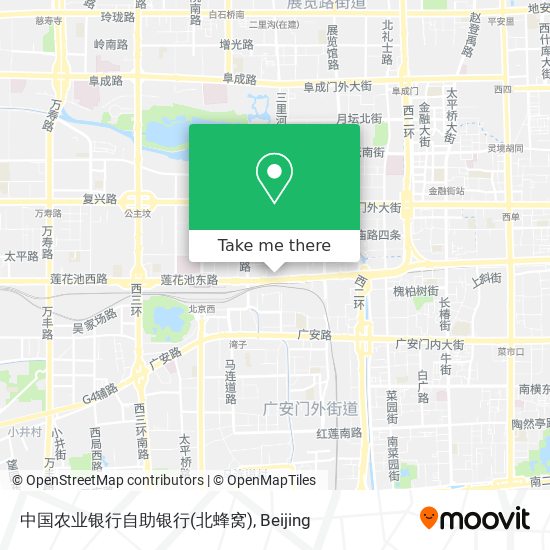 中国农业银行自助银行(北蜂窝) map