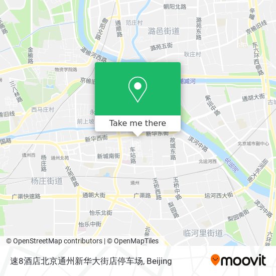速8酒店北京通州新华大街店停车场 map