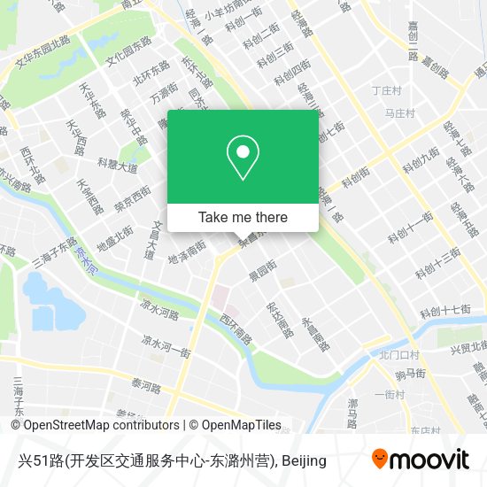 兴51路(开发区交通服务中心-东潞州营) map