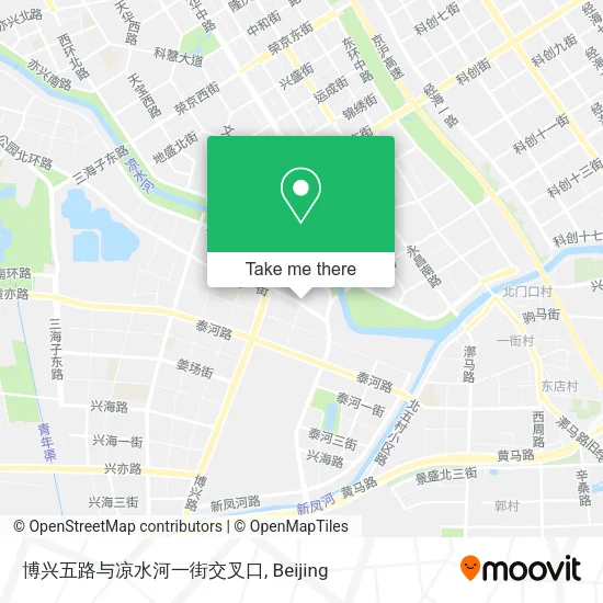 博兴五路与凉水河一街交叉口 map